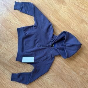 Simone Biles Athleta Girl All Day Half Zip Hoodie in Twilight (size S/7 small)